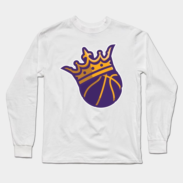 King of Basketball Long Sleeve T-Shirt by inkstyl